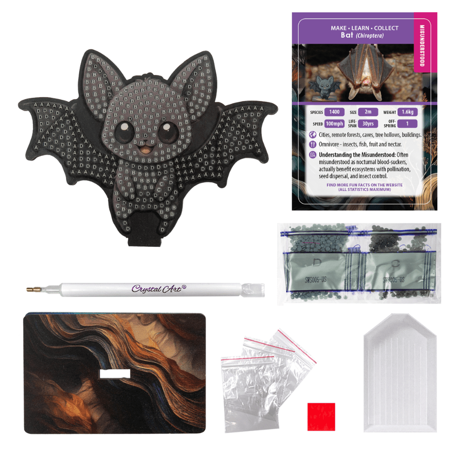 Crystal Art Bat Buddy contents