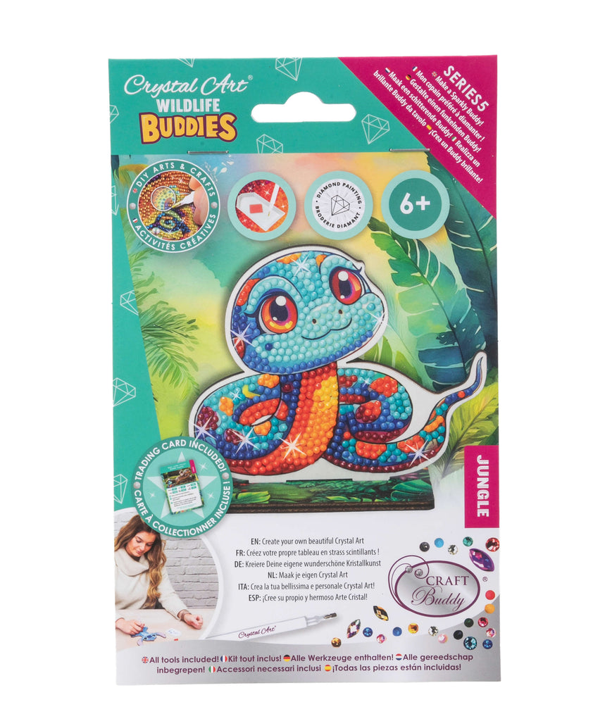 Snake Crystal Art Wildlife Buddy kit packaging