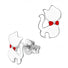 Bowtie Kitty Stud Earrings