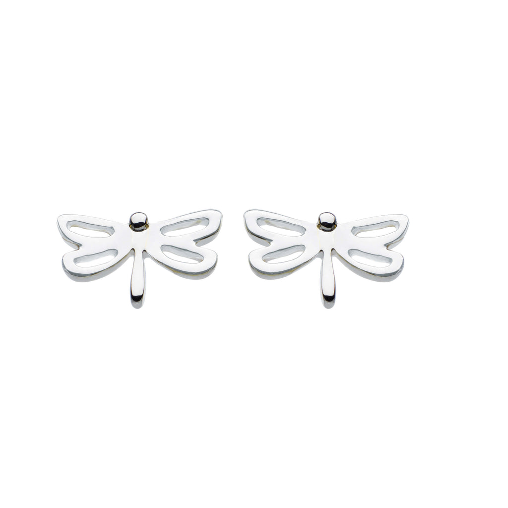 Dew Sterling Silver Dinky Dragonfly stud earrings