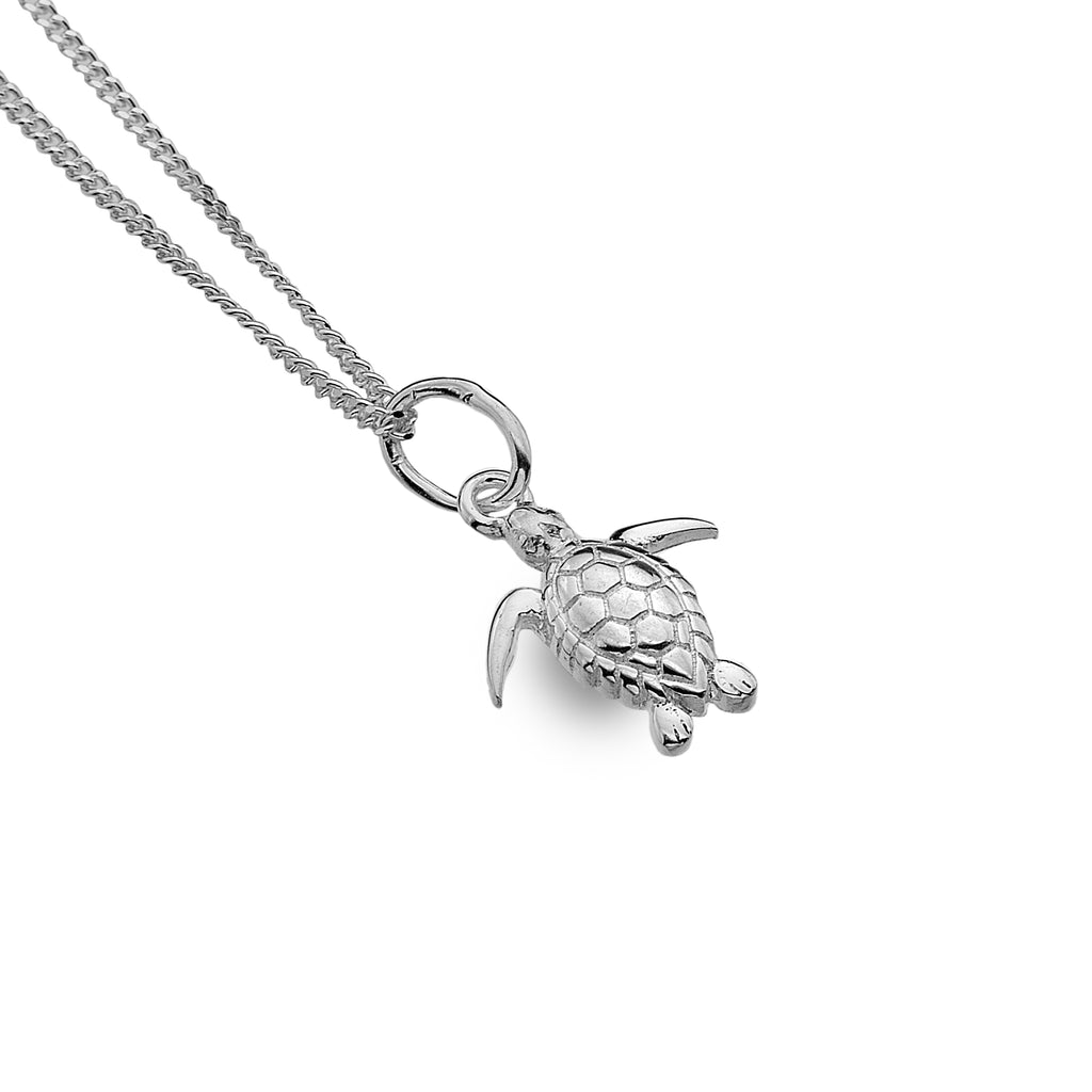 Silver Origins Baby Turtle Pendant Necklace